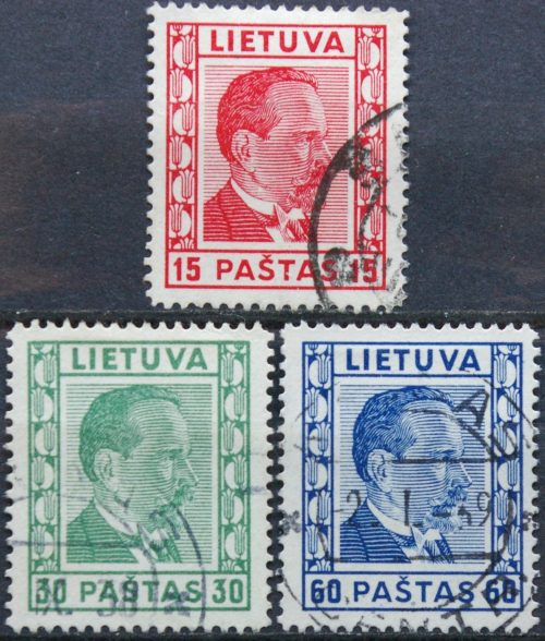 Tarpukario Lietuva, pilna serija, MiNr 410-412 Used(O)
