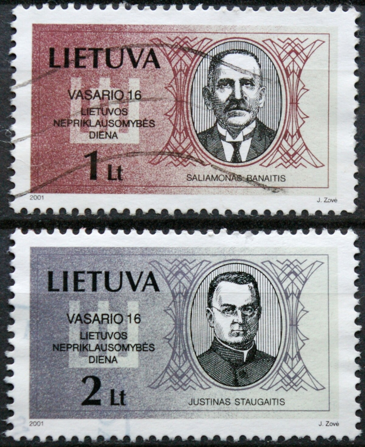 Lietuva, pilna serija MiNr 751-752 Used(O) Vx1