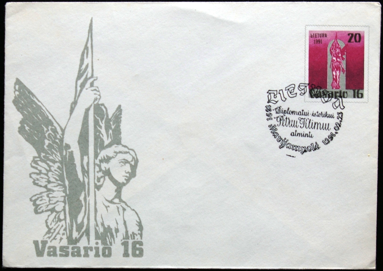 Lietuva, 1991m ženklinis, proginis vokas KvNr C10