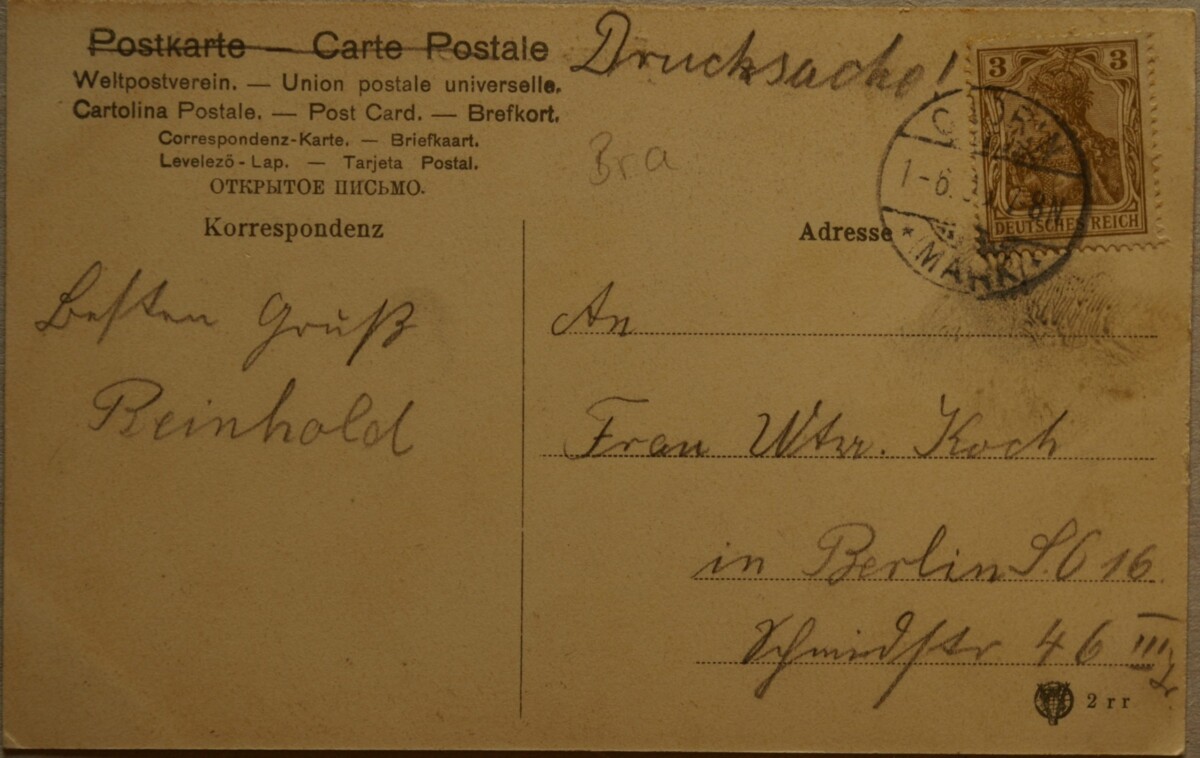 Vokietijos Reichas, Freienvaldas 1909m atvirlaiškis