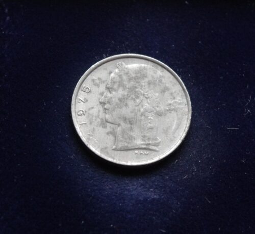 Belgija (Belgique), 1 frankas, 1975m