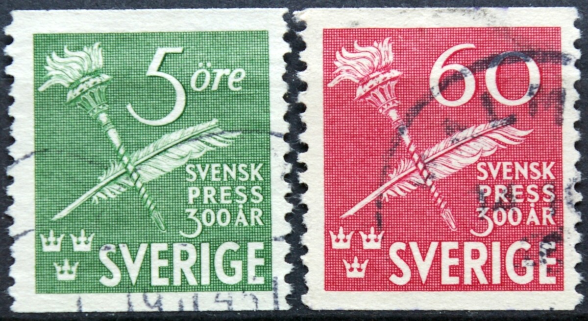 Švedija, MiNr 312-313 Used (O) G