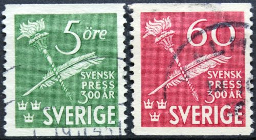 Švedija, MiNr 312-313 Used (O) G