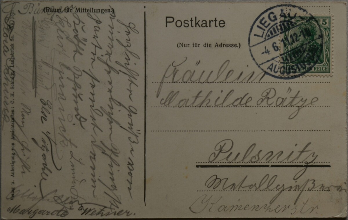 Vokietijos Reichas 1911m atvirlaiškis