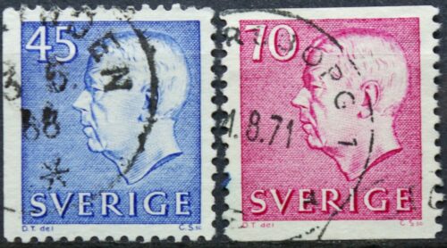 Švedija, pilna serija, MiNr 586Dl-587A Used (O) G