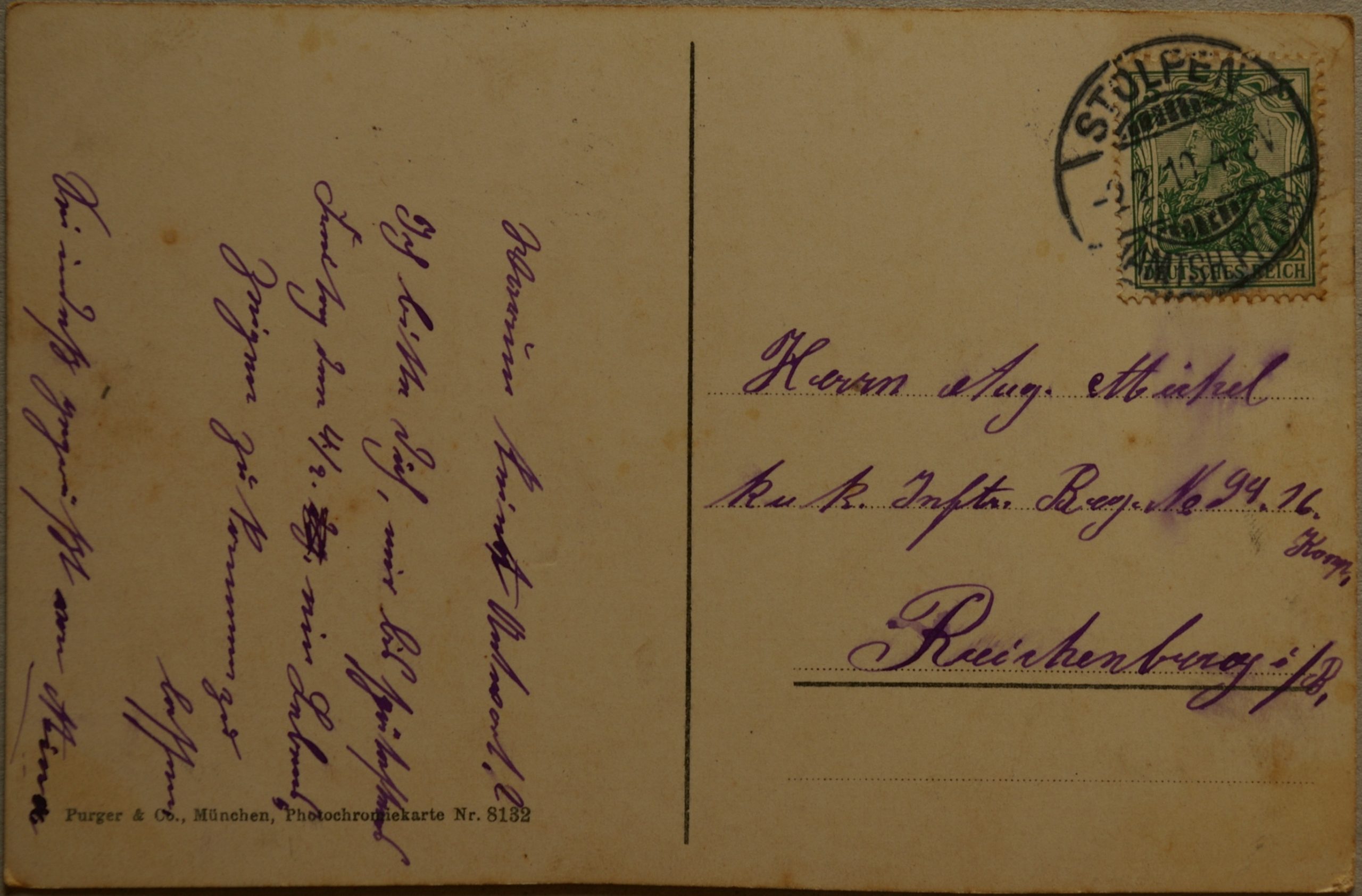 Vokietijos Reichas, Volosca-Abbazia (Kroatija) 1910m atvirlaiškis