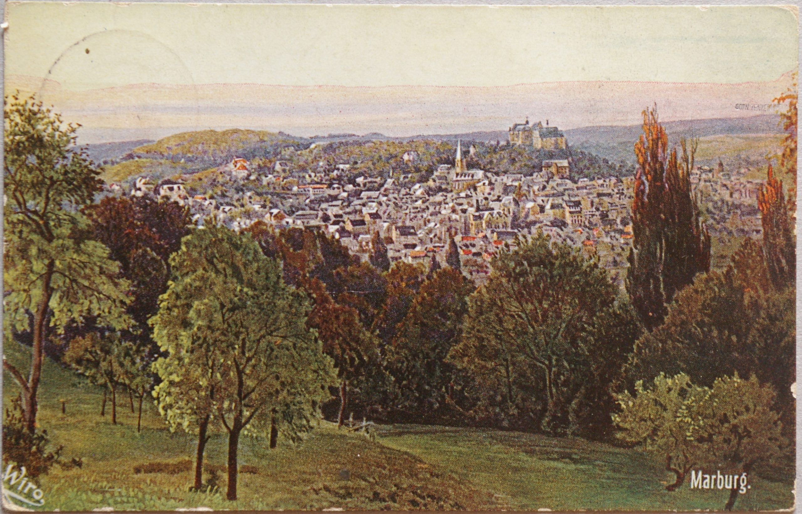 Vokietijos Reichas, Marburgas 1914m atvirlaiškis