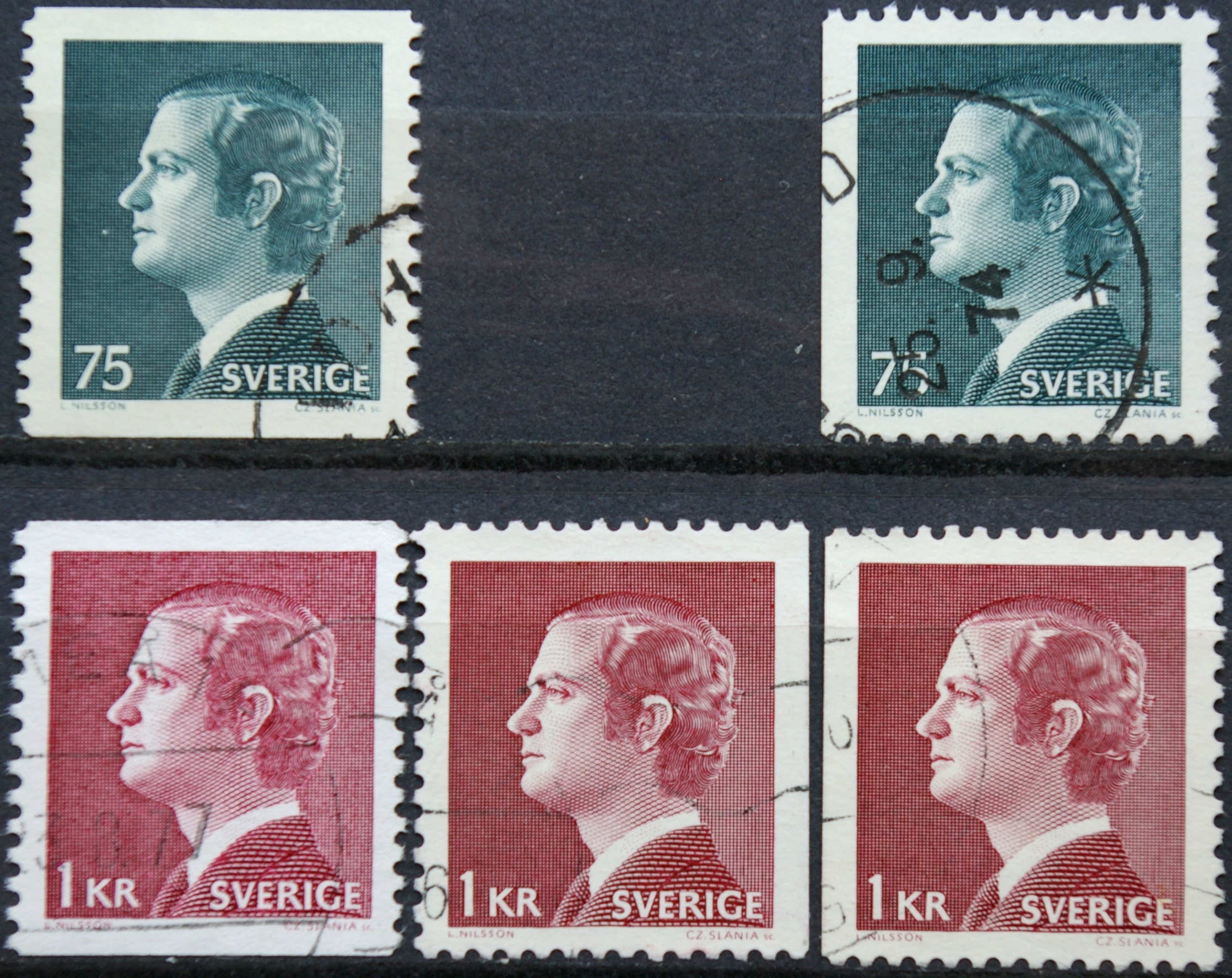 Švedija, pilna serija, MiNr 850A/Dl-851A/Dl/Dr Used (O) G