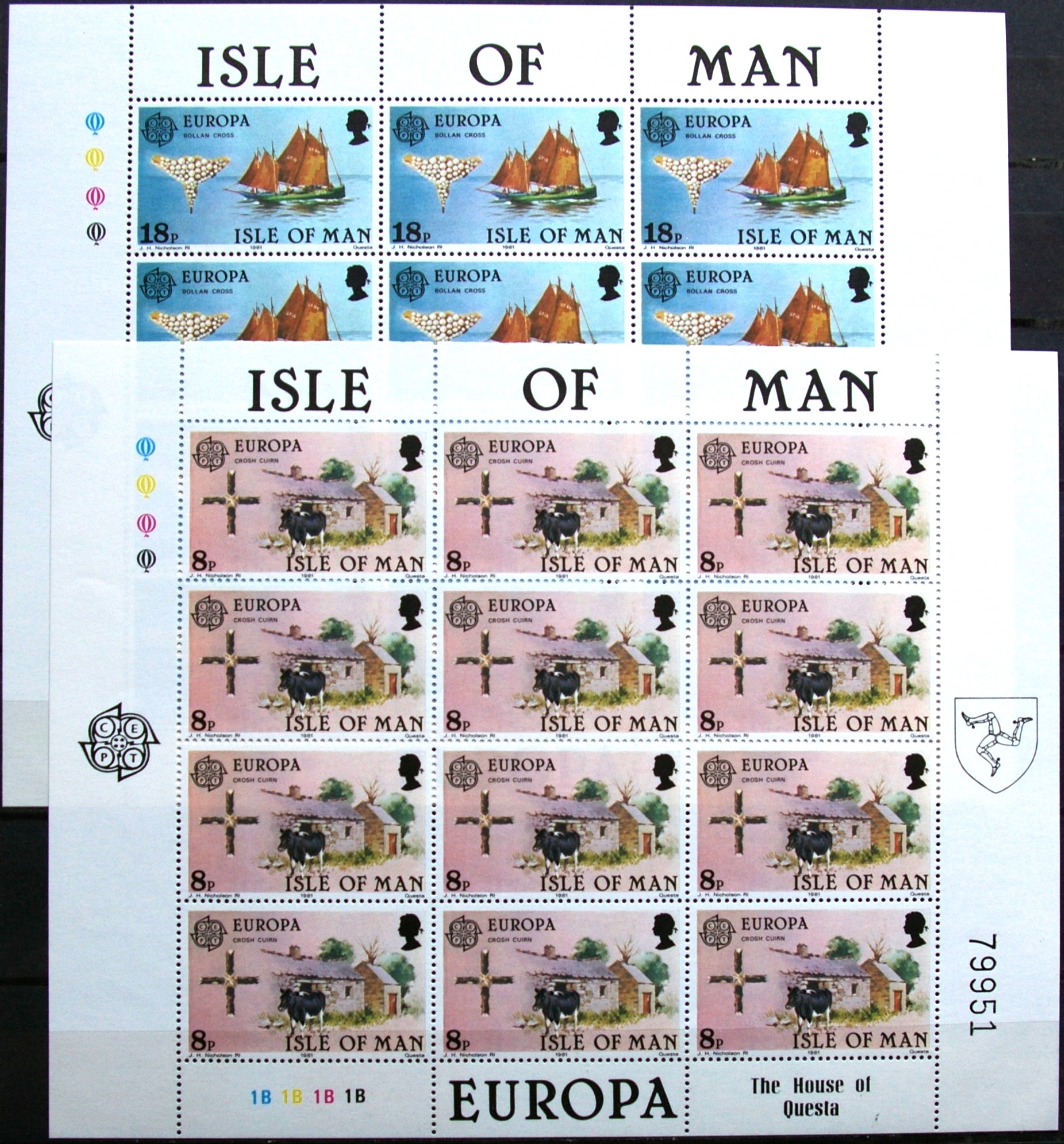 Meno sala, pilna serija mažaisiais lapukais ScNr 191-192 MNH**