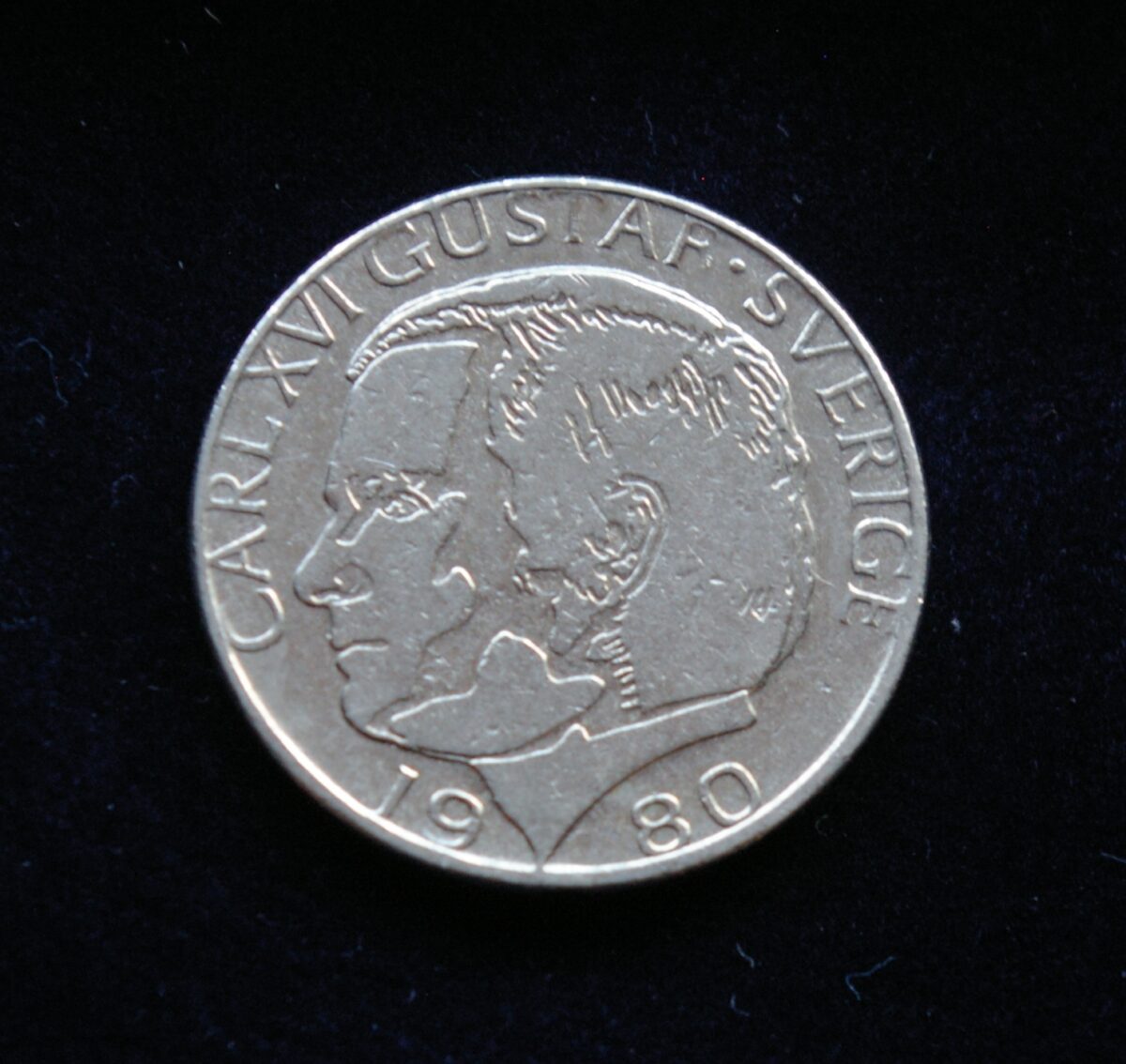 Švedija, 1 krona 1980m