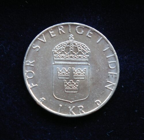 Švedija, 1 krona 1990m