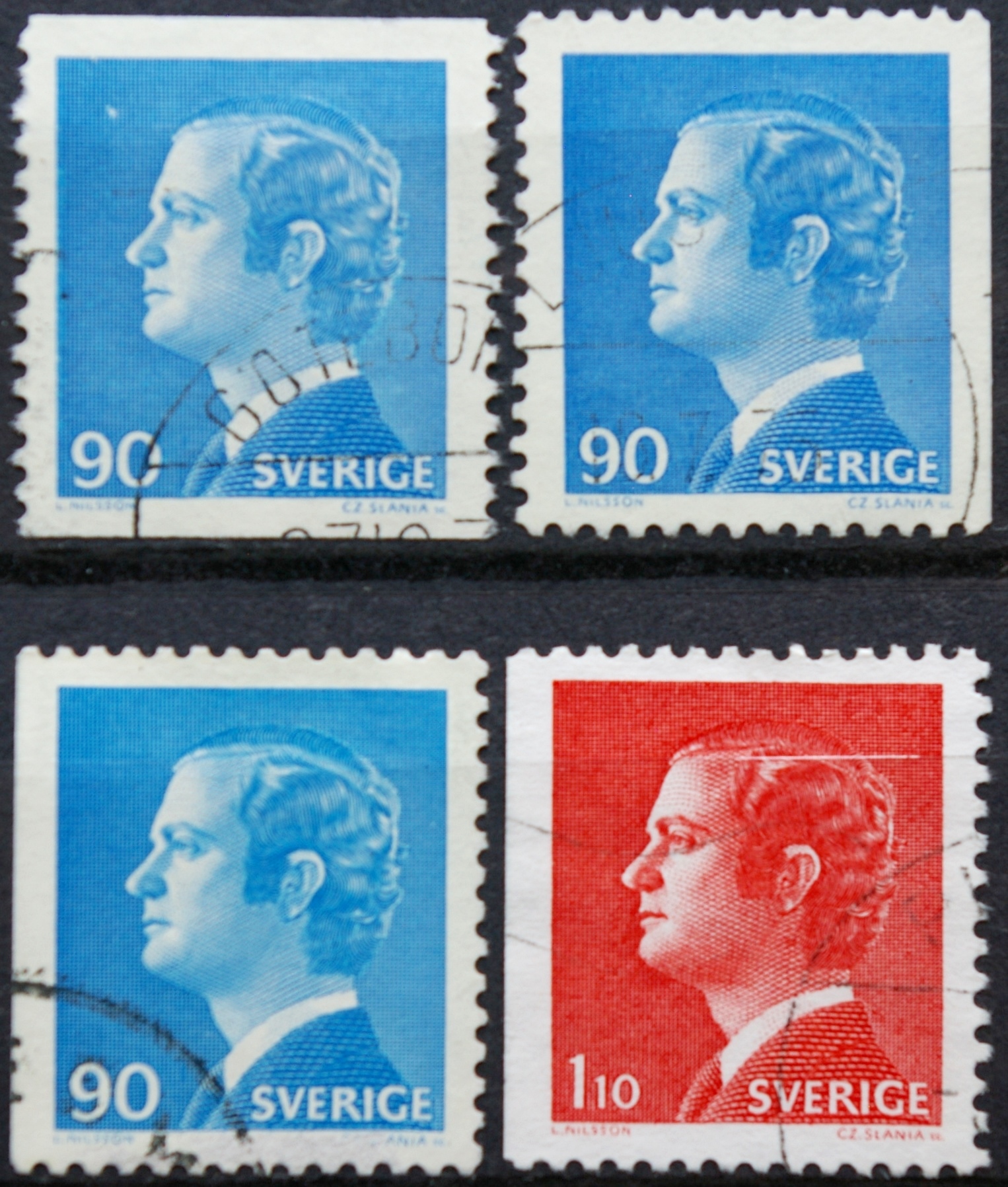 Švedija, pilna serija, MiNr 901A/Dl/Dr-902Dl Used (O) G