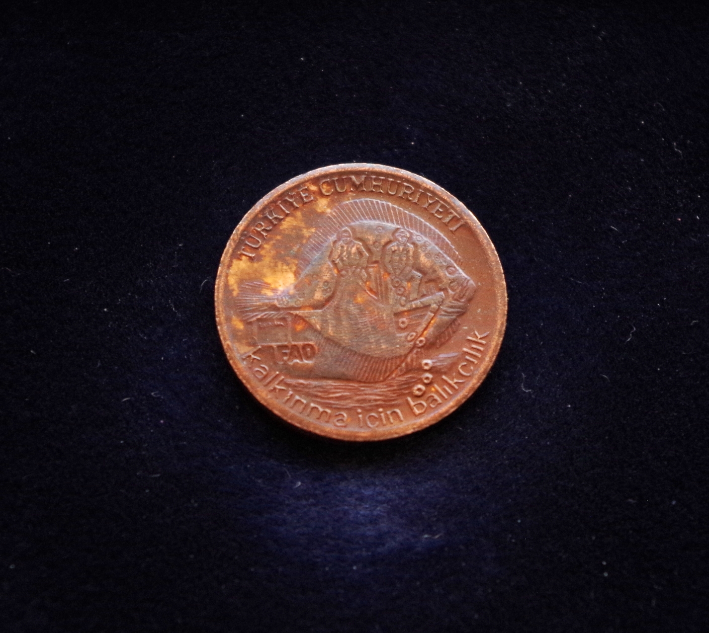 Turkija, proginiai 5 kurušai 1980m E