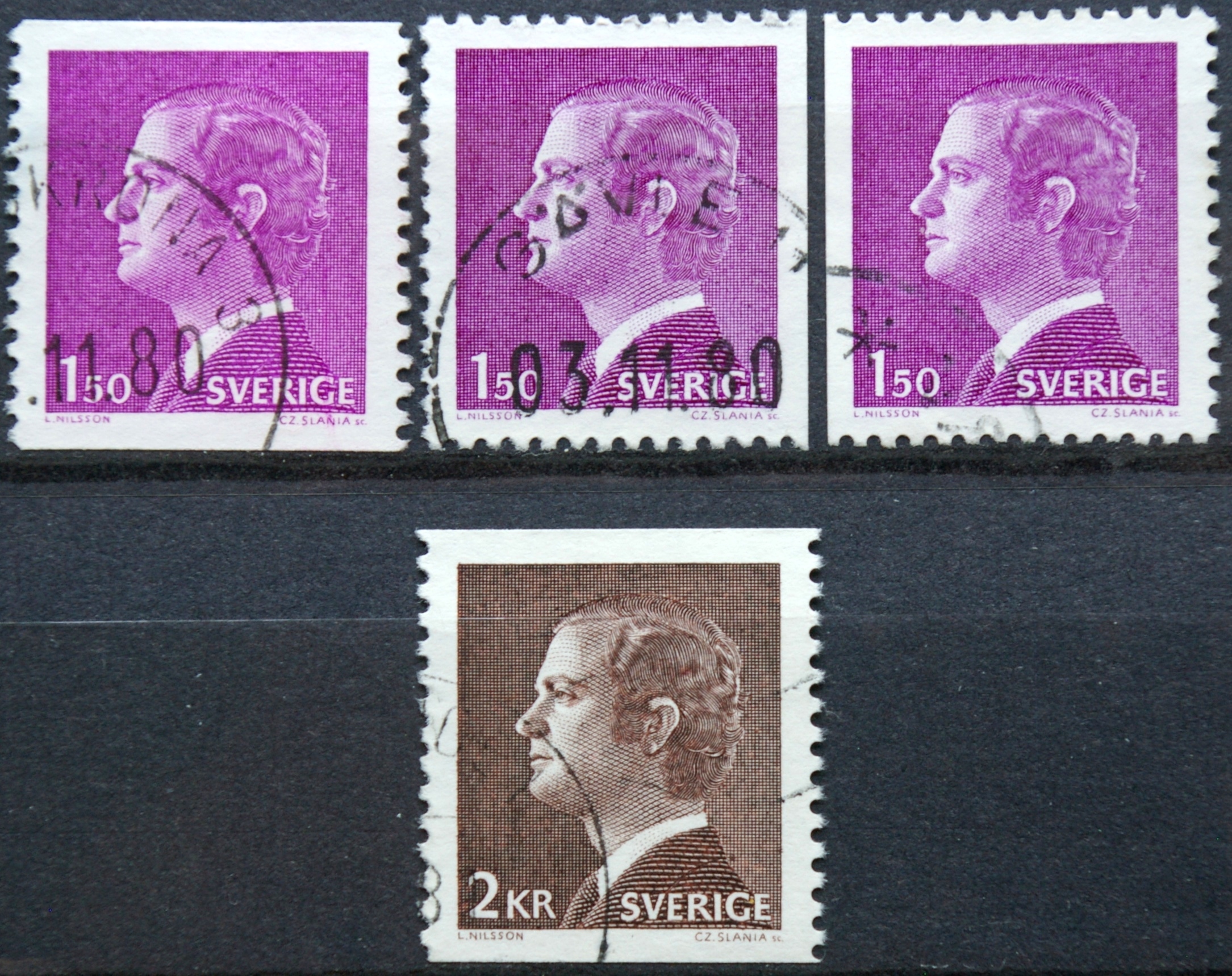 Švedija, pilna serija, MiNr 1113A/Dr/Dl-1114A Used (O) G