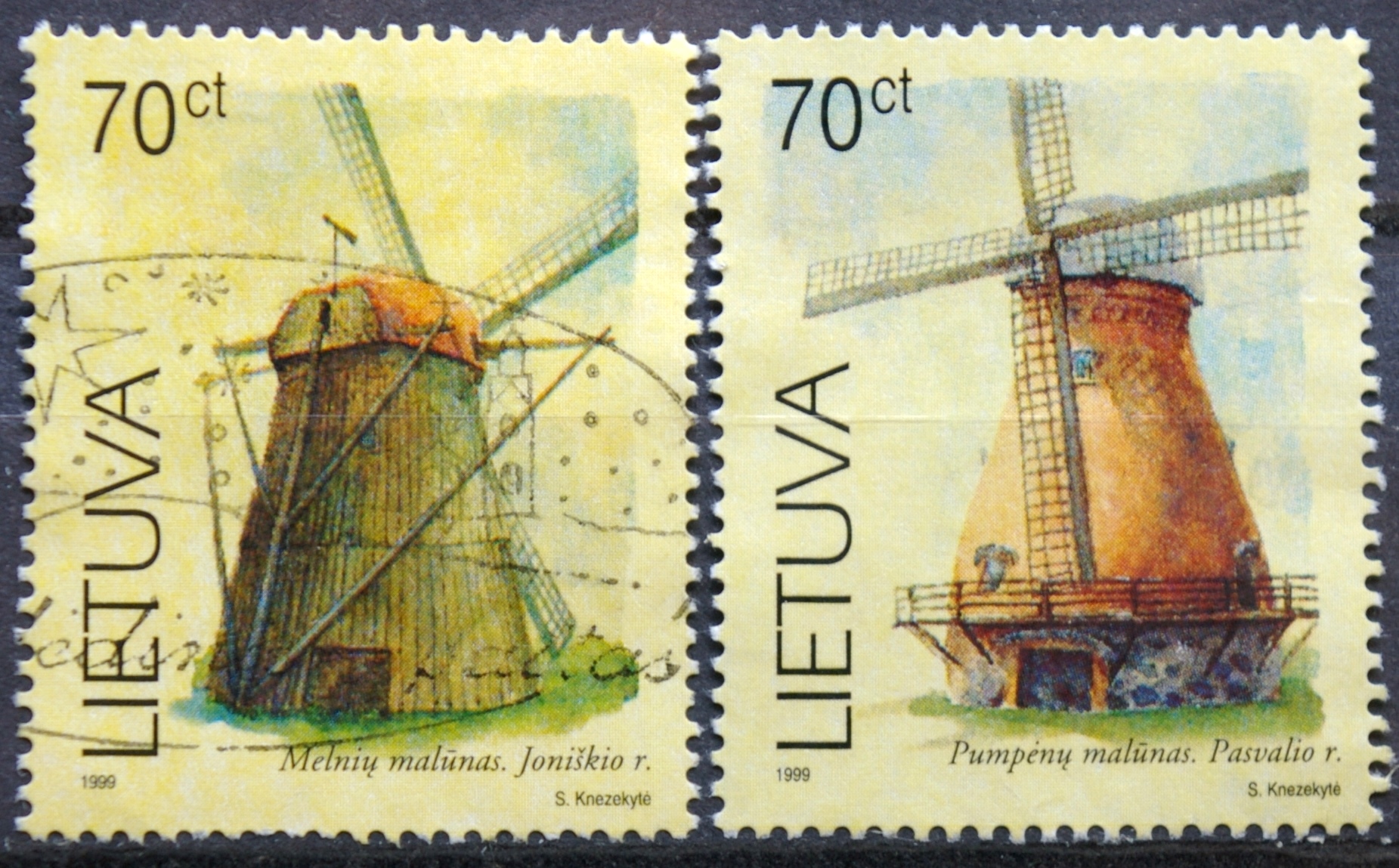 Lietuva, pilna serija MiNr 696-697 Used(O) Vx1