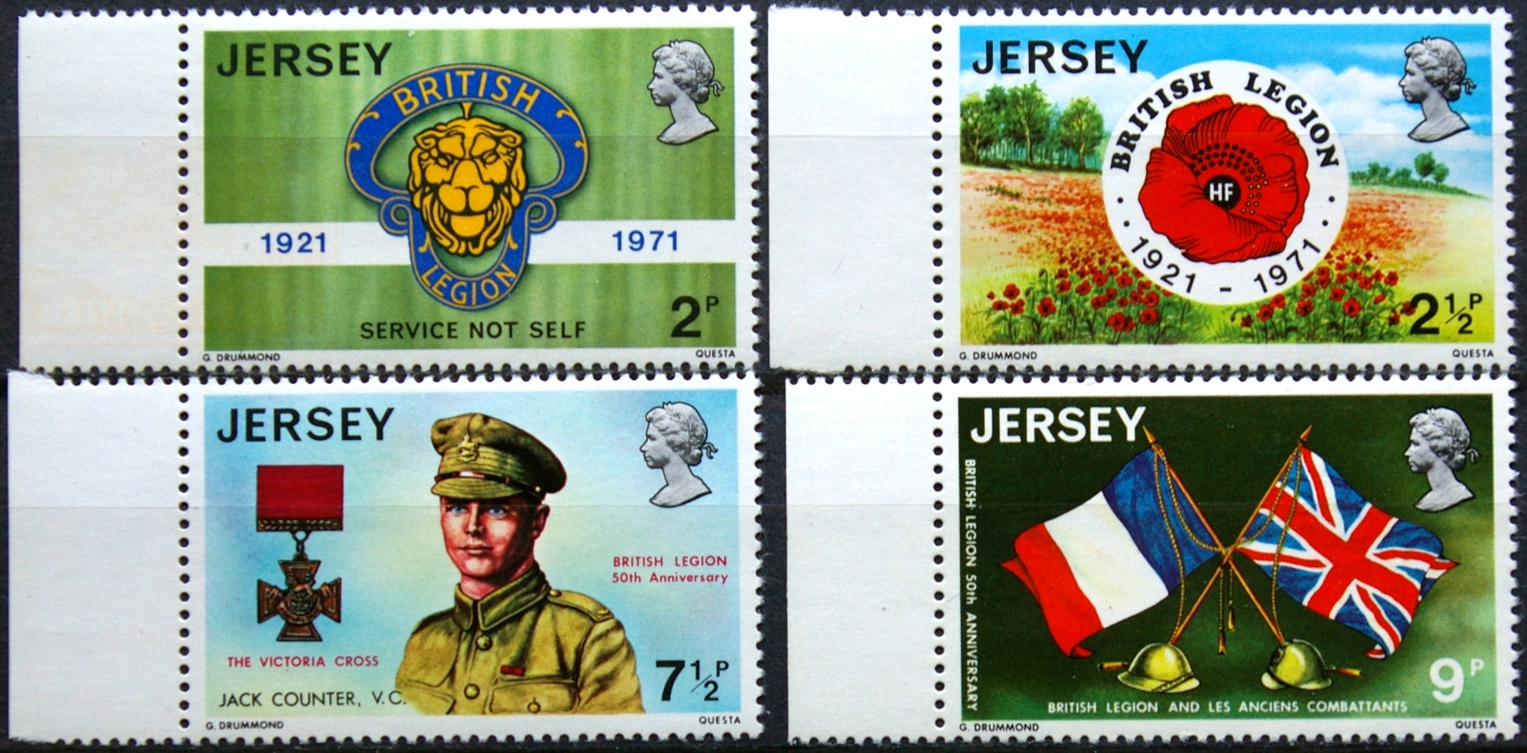 Džersis, pilna serija, MiNr 53-56 MNH**