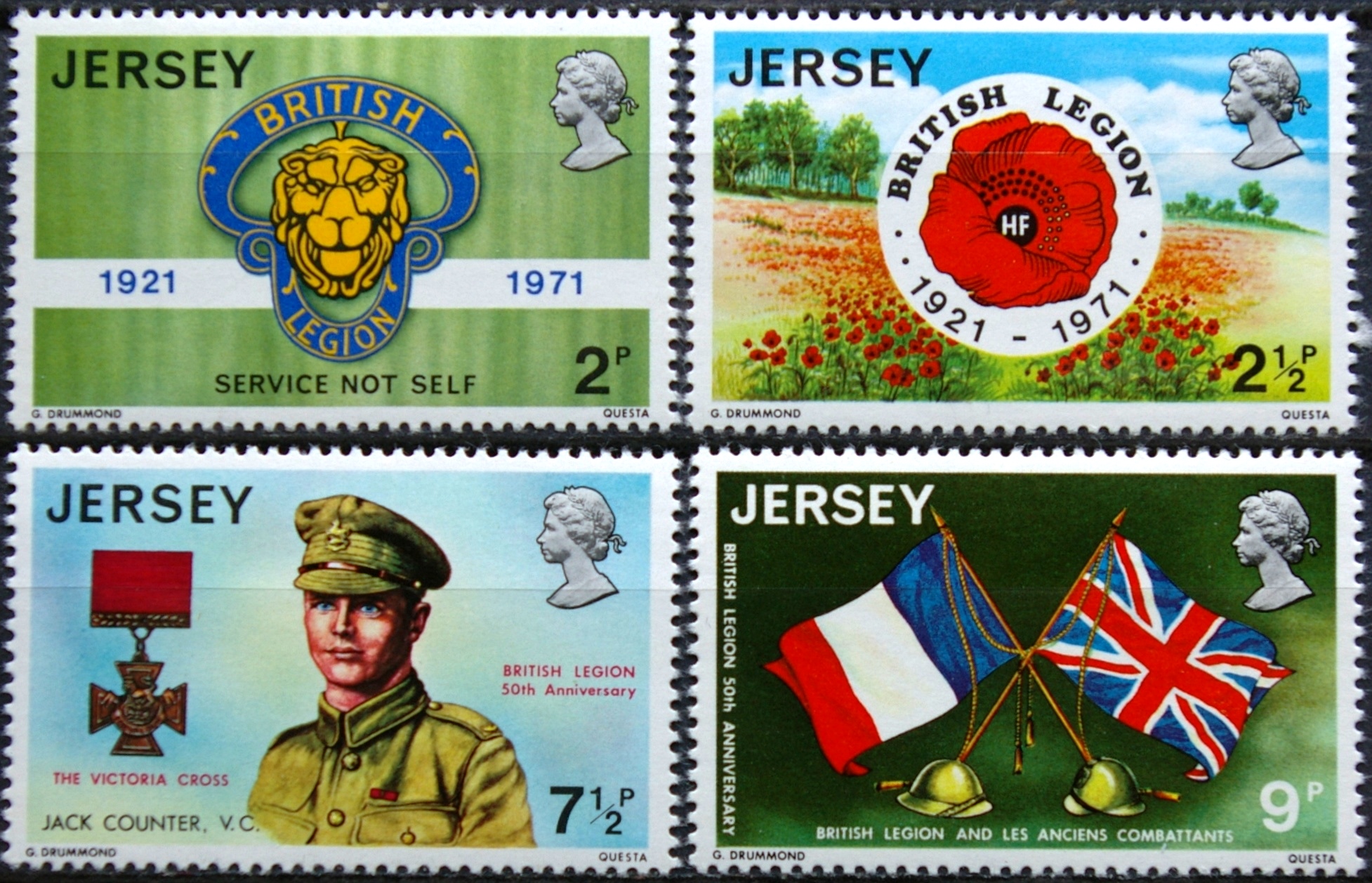 Džersis, pilna serija, MiNr 53-56 MNH**