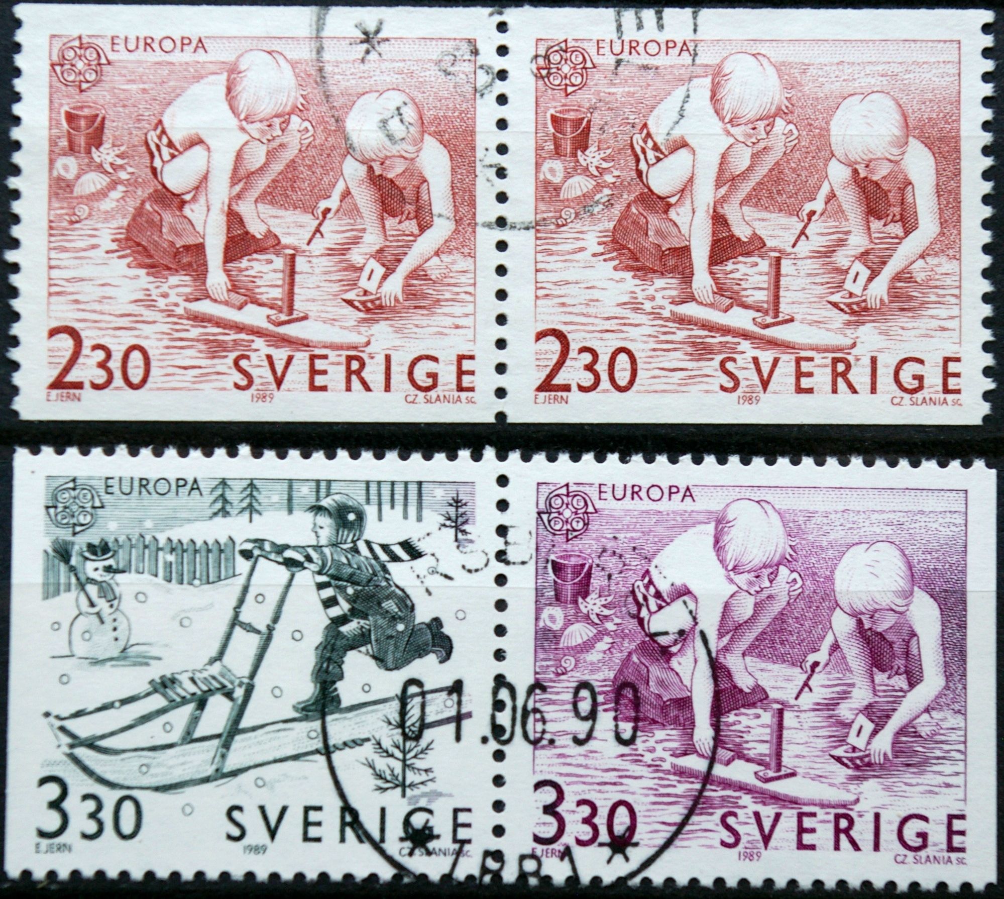 Švedija, pilna serija, MiNr 1549-1551 Used (O) G