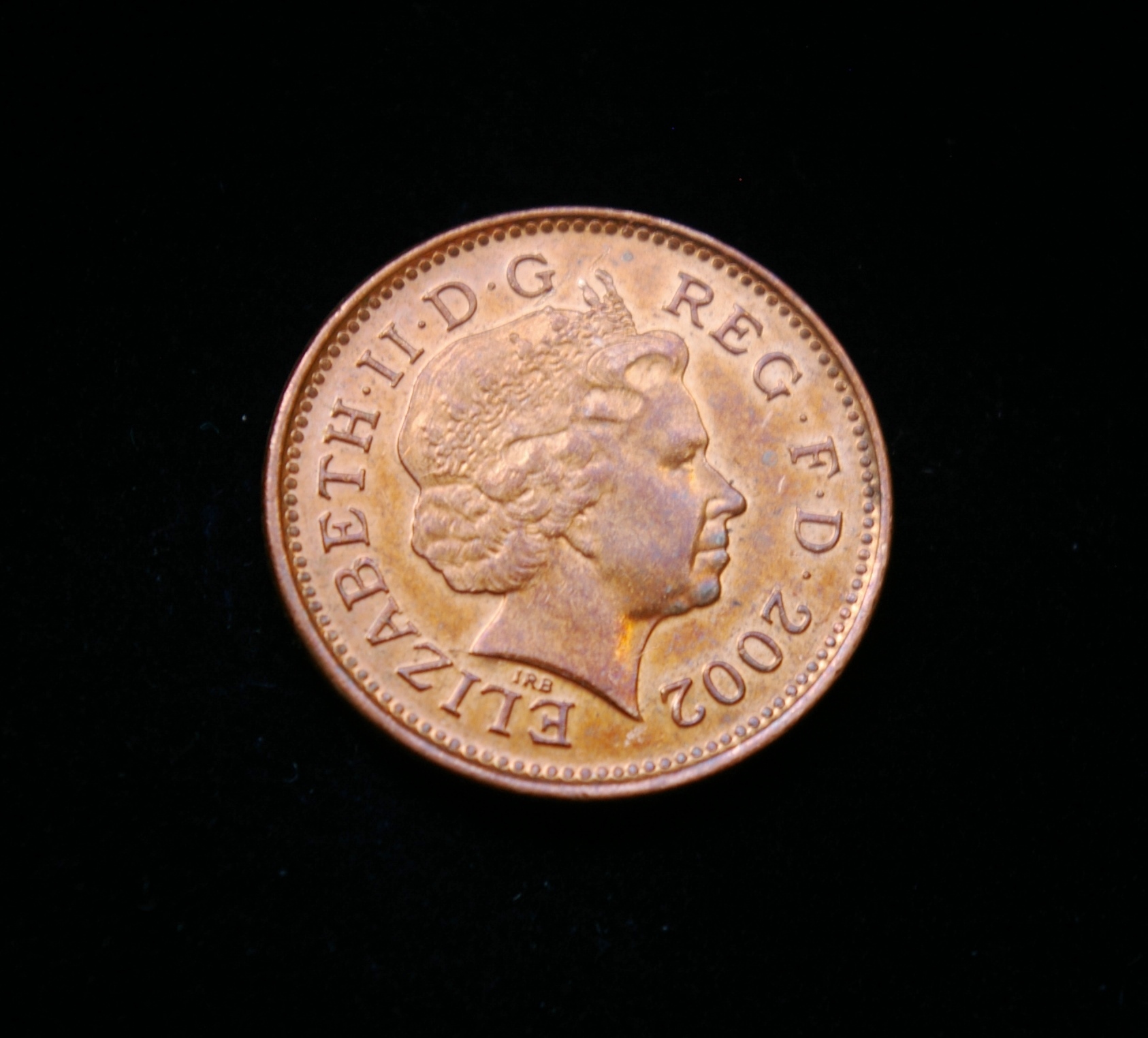 Didžioji Britanija, 1 pensas 2002m