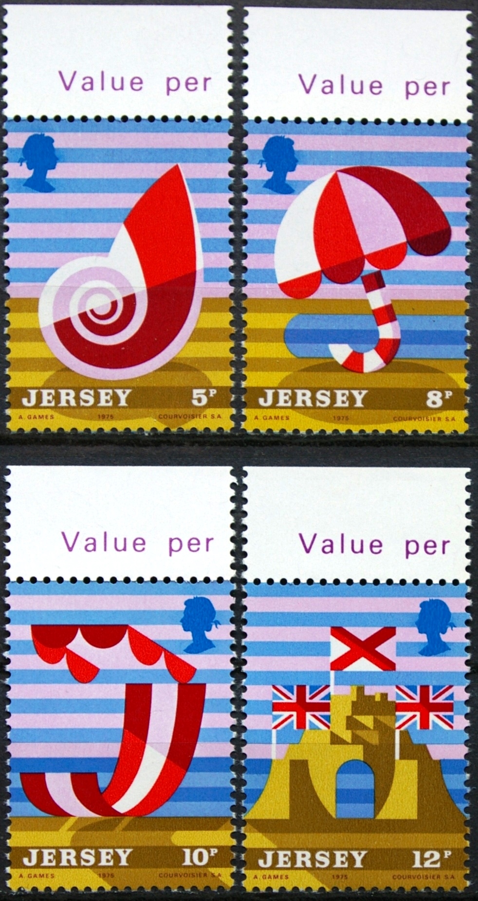 Džersis, pilna serija, MiNr 119-122 MNH**