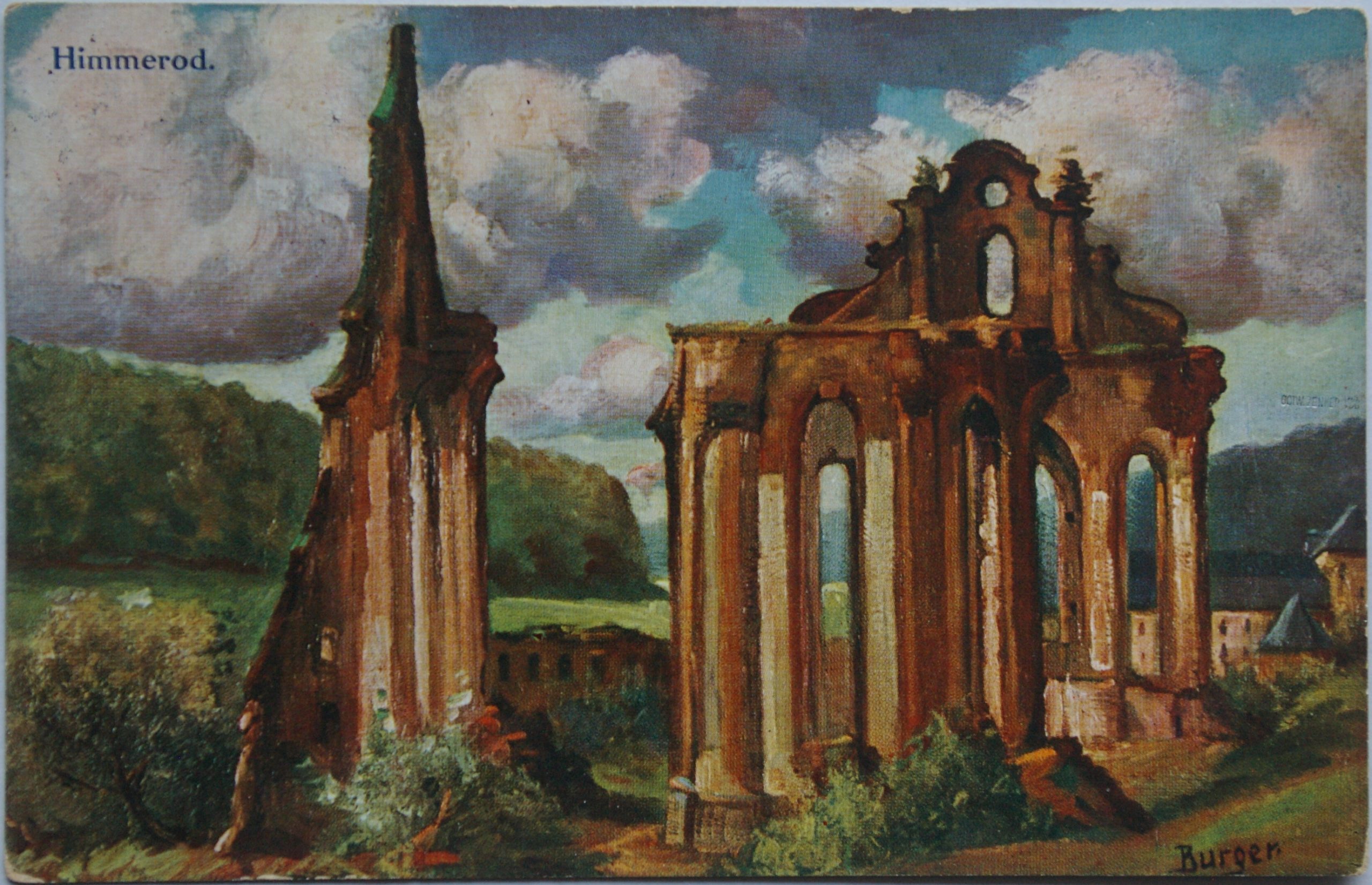 Vokietijos Reichas, Burgenas 1916m atvirlaiškis