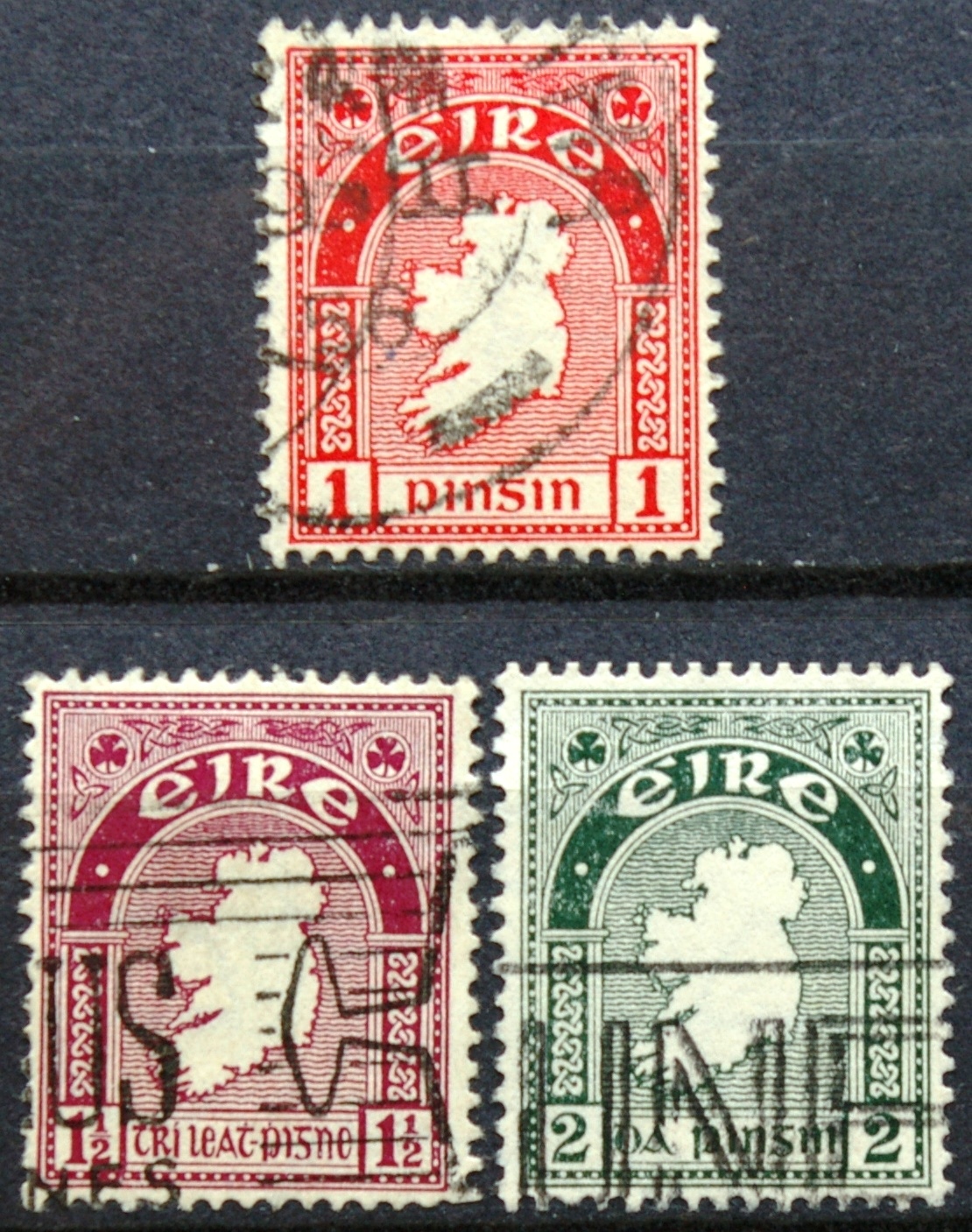 Airija, MiNr 72-74 Used (O)