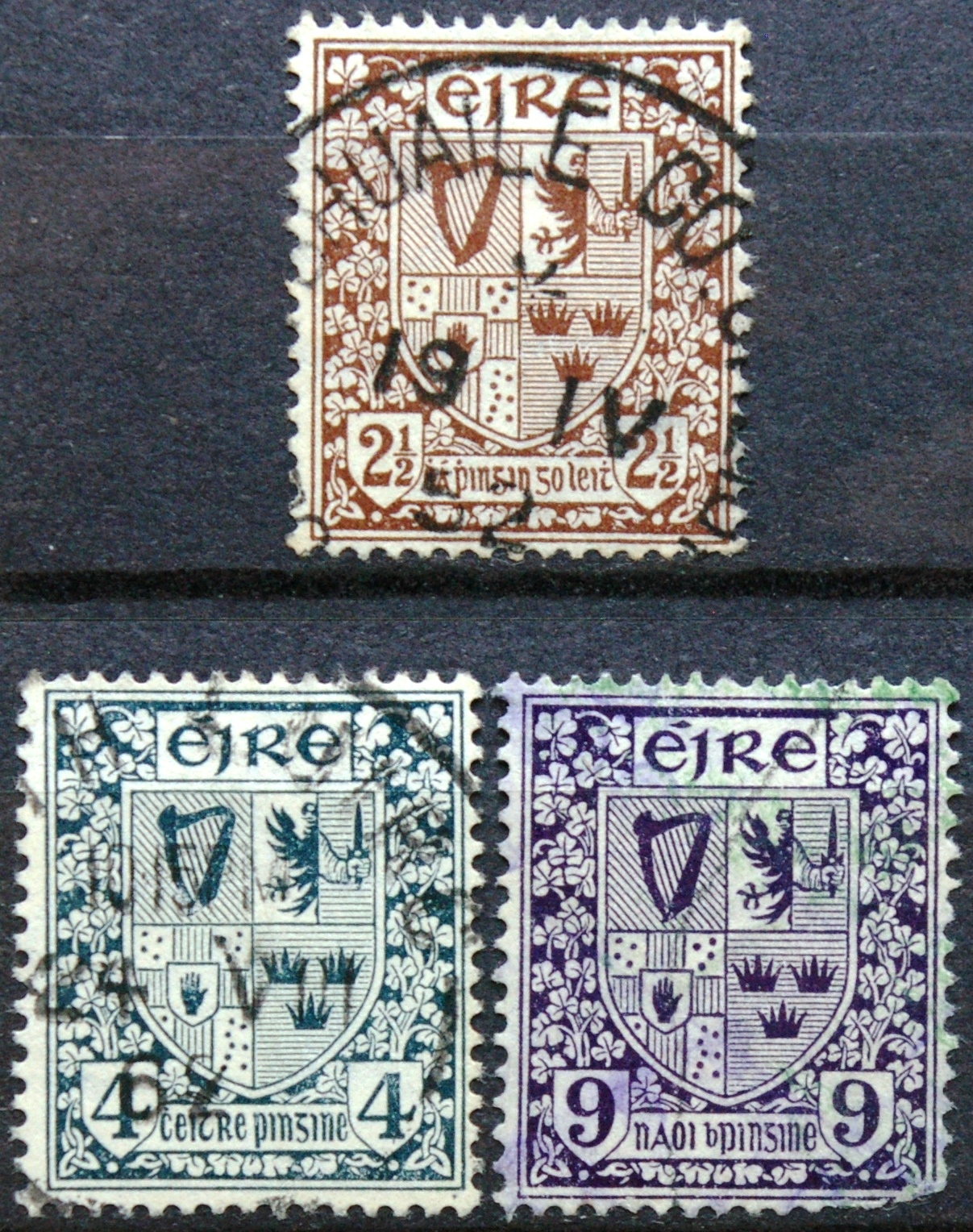 Airija, MiNr 75, 77, 80 Used (O)