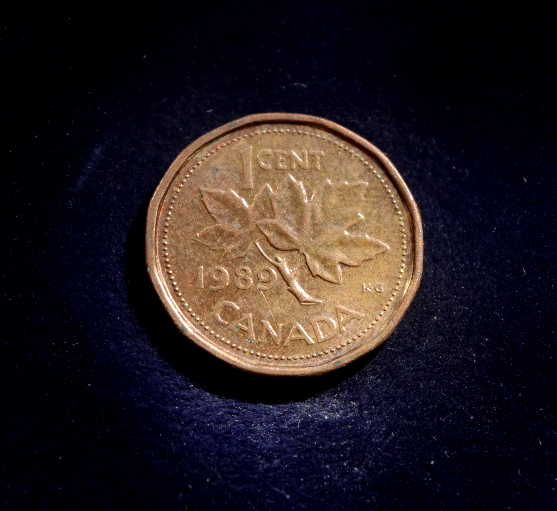 Kanada, 1 centas 1989m