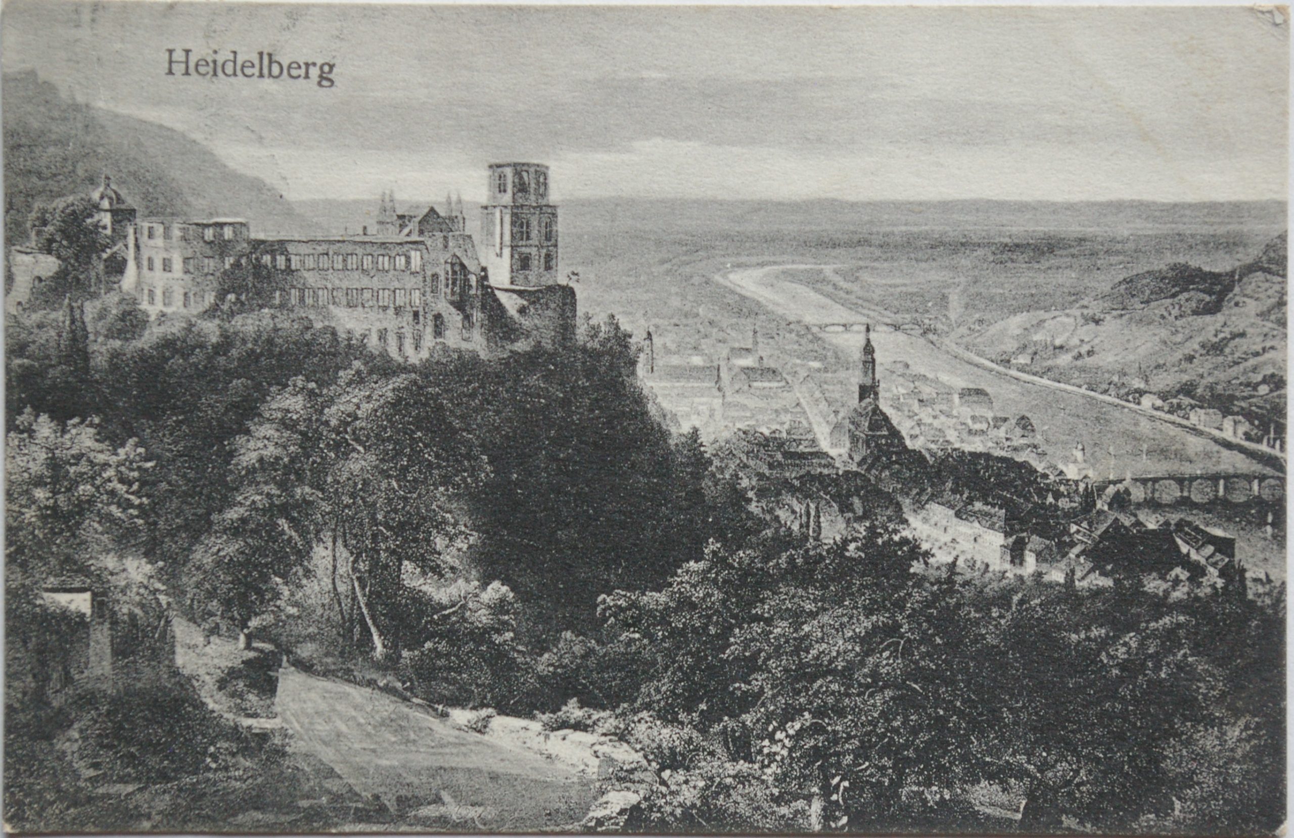 Vokietijos Reichas, Heidelbergas 1910m atvirlaiškis