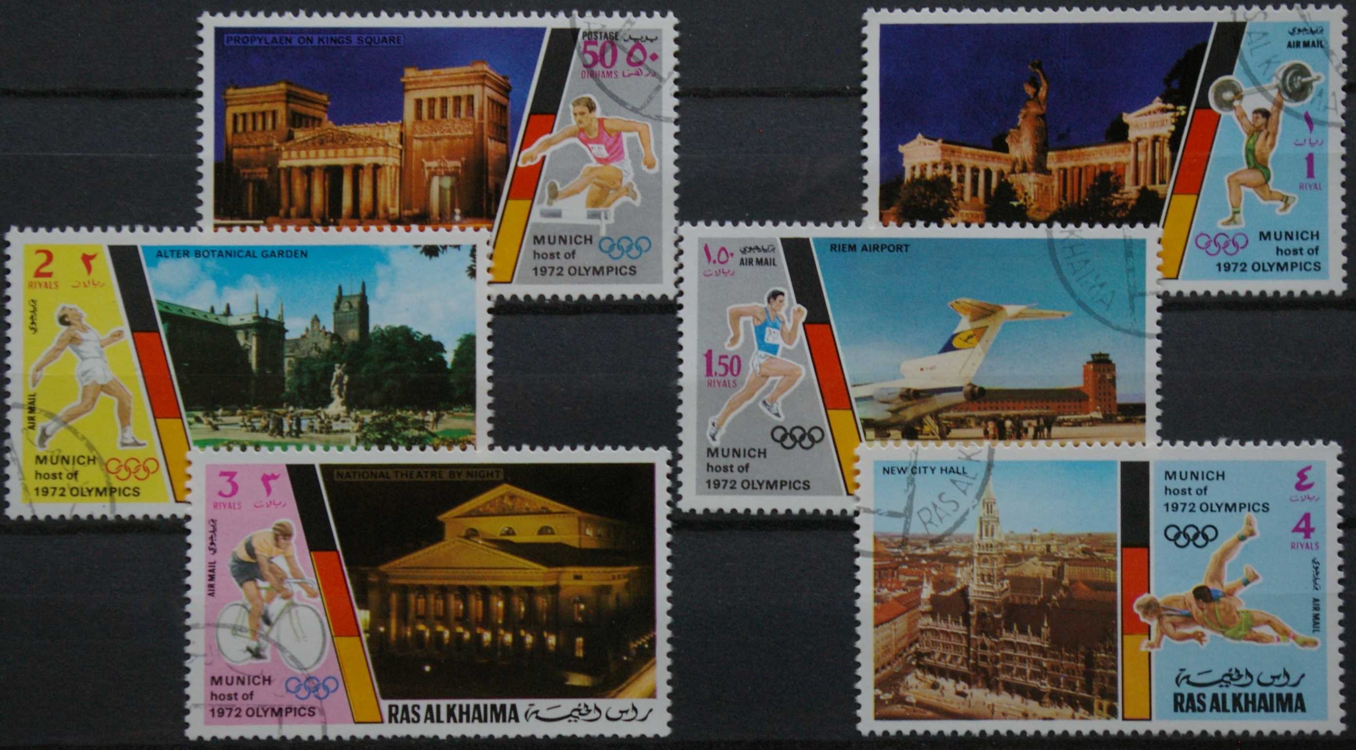 JAE, Ras Al Khaima, pilna serija, MiNr 724-729 Used (O)