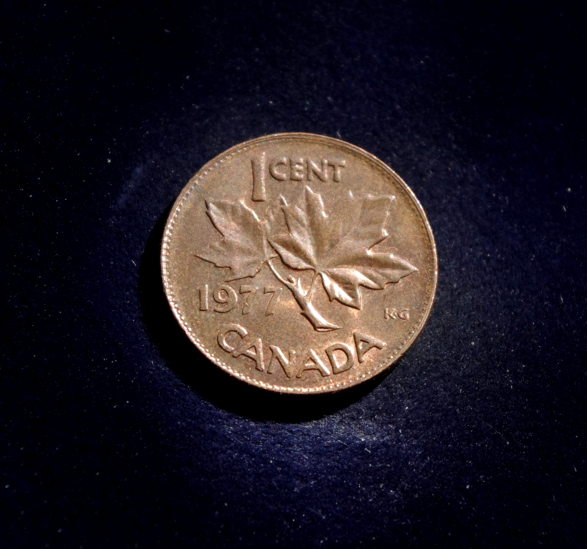 Kanada, 1 centas 1977m