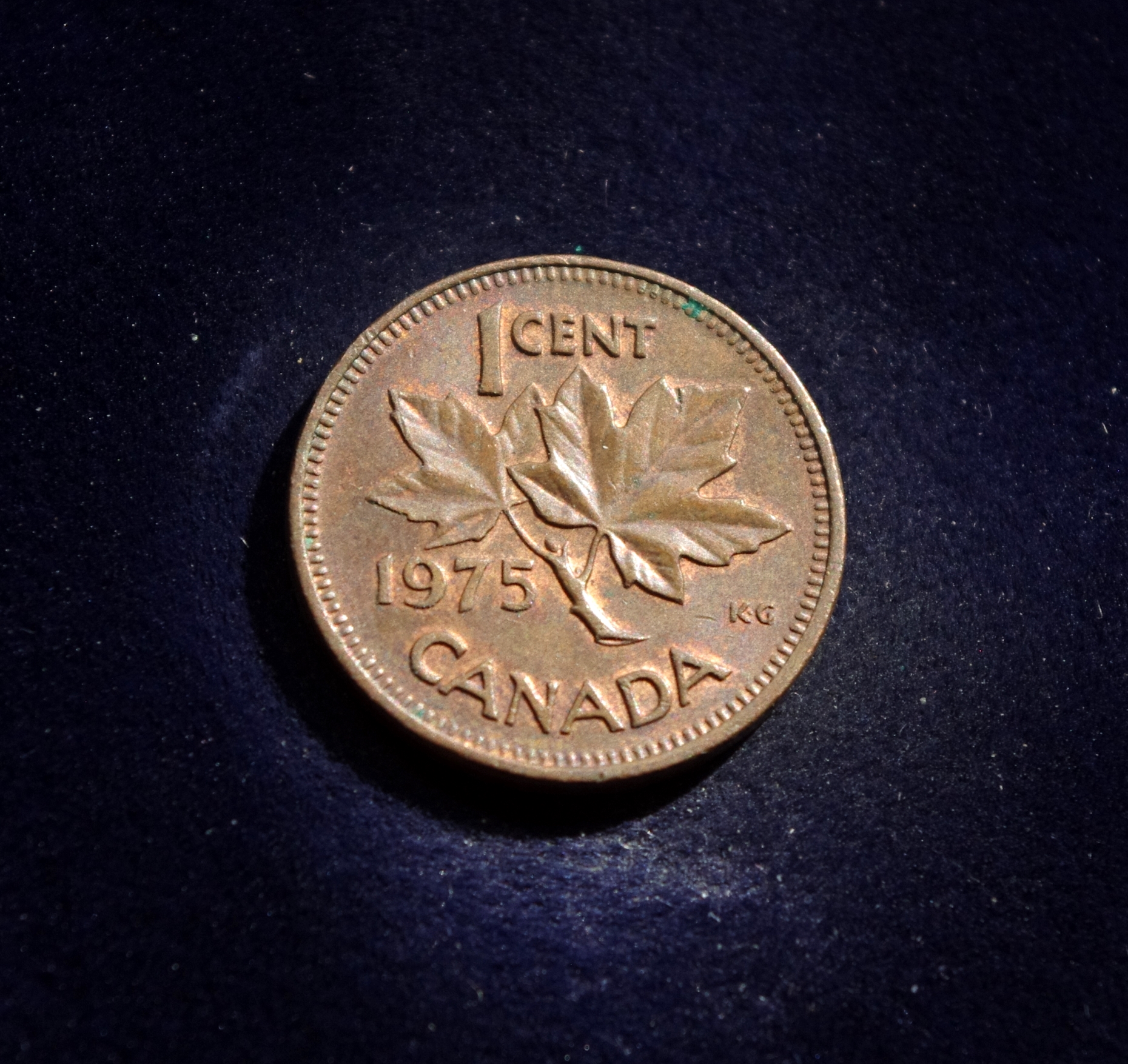 Kanada, 1 centas 1975m