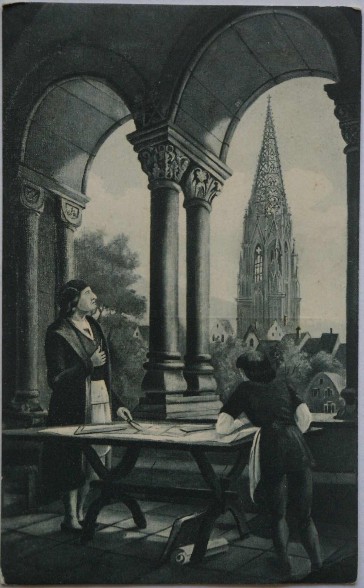 Vokietijos Reichas Freiburgas 1911m atvirlaiškis