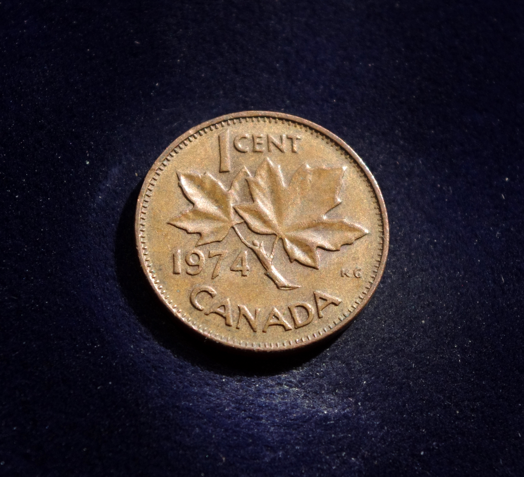 Kanada, 1 centas 1974m