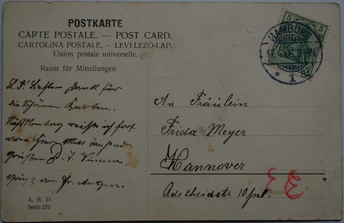 Vokietijos Reichas, 1906m atvirlaiškis