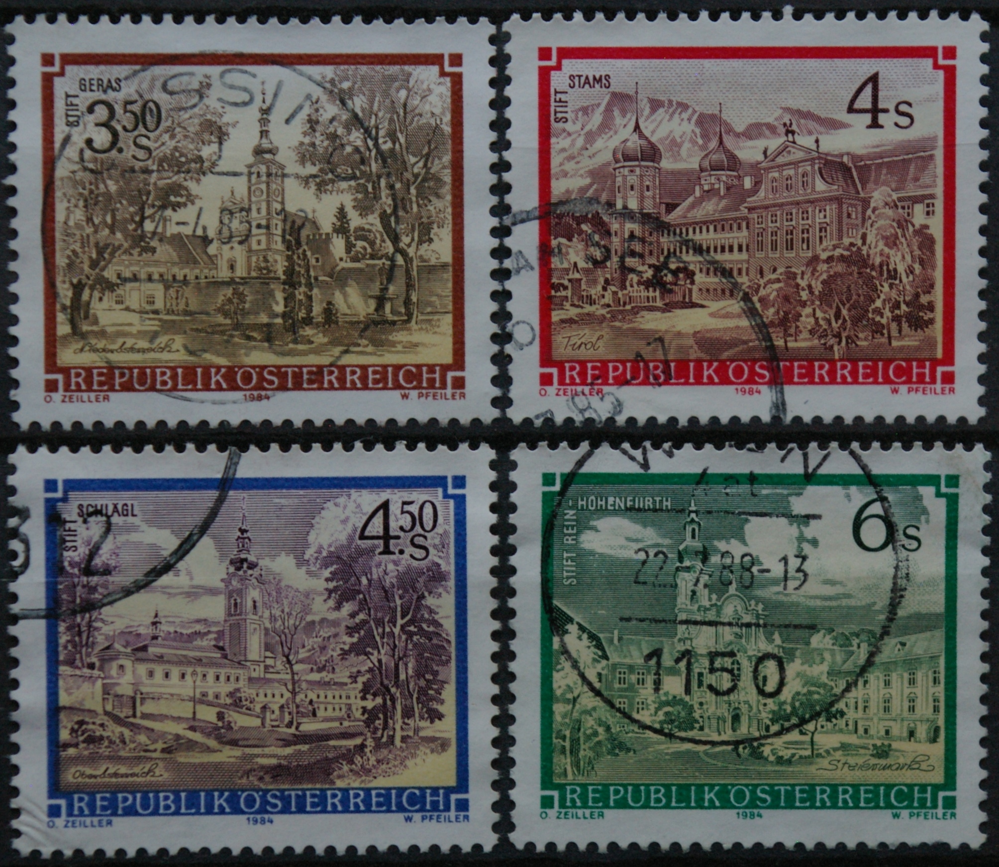 Austrija, MiNr 1768, 1776, 1791-1792 Used (O)