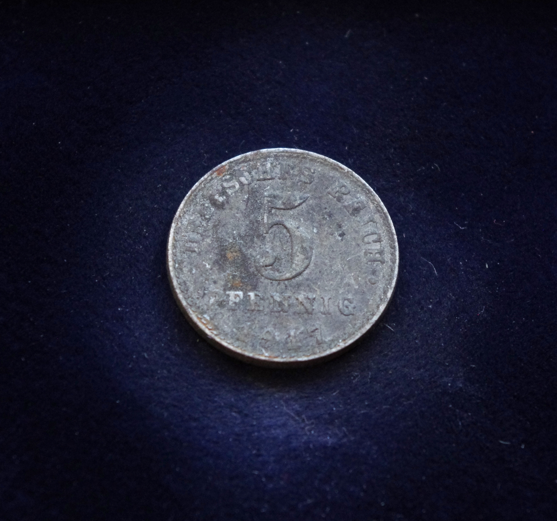 Vokietija, Vokietijos Imperija, 5 pfenigai 1917m-A