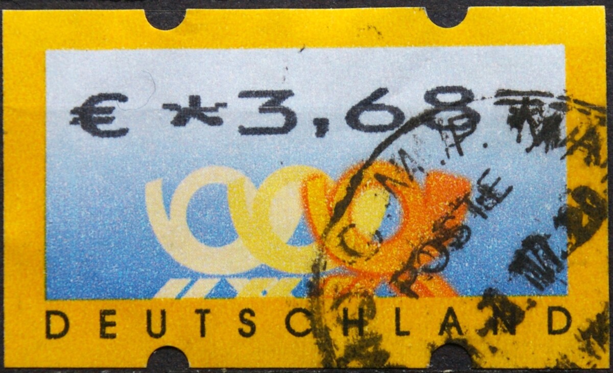 Vokietija, pašto automatų ženklas MiNr 4 Used(O)
