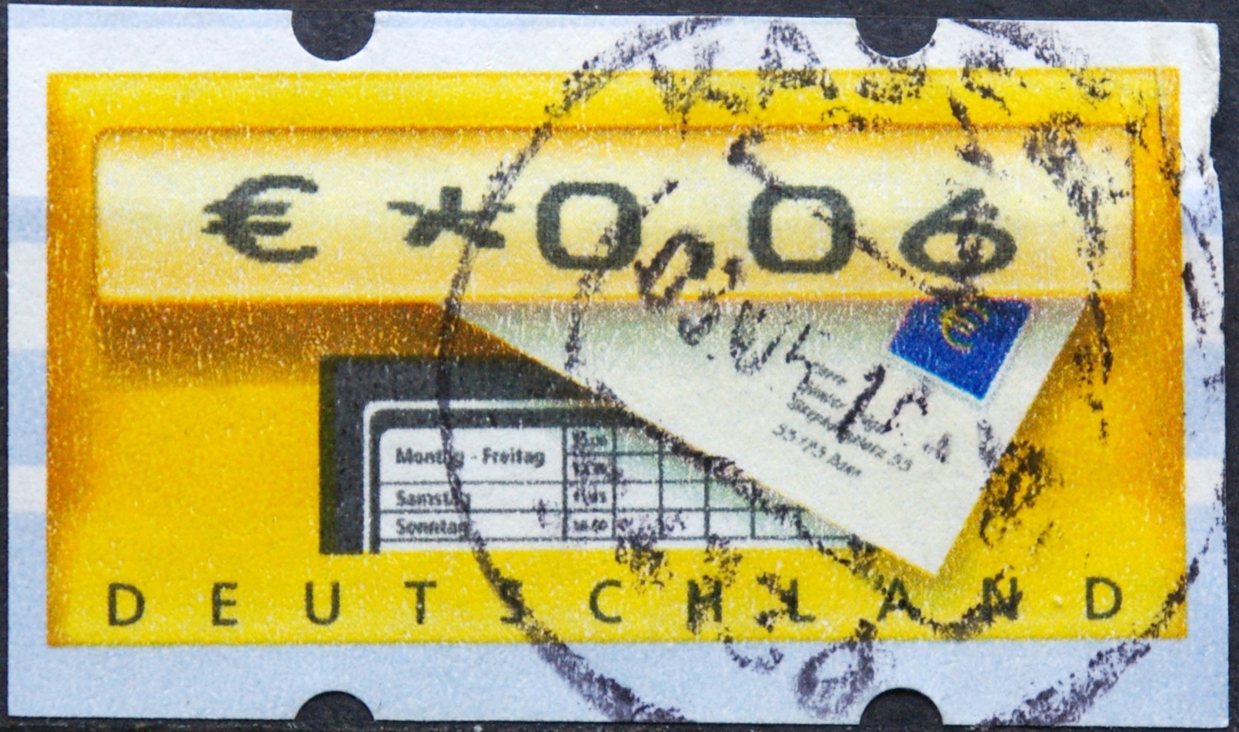 Vokietija, pašto automatų ženklas MiNr 5 Used(O)