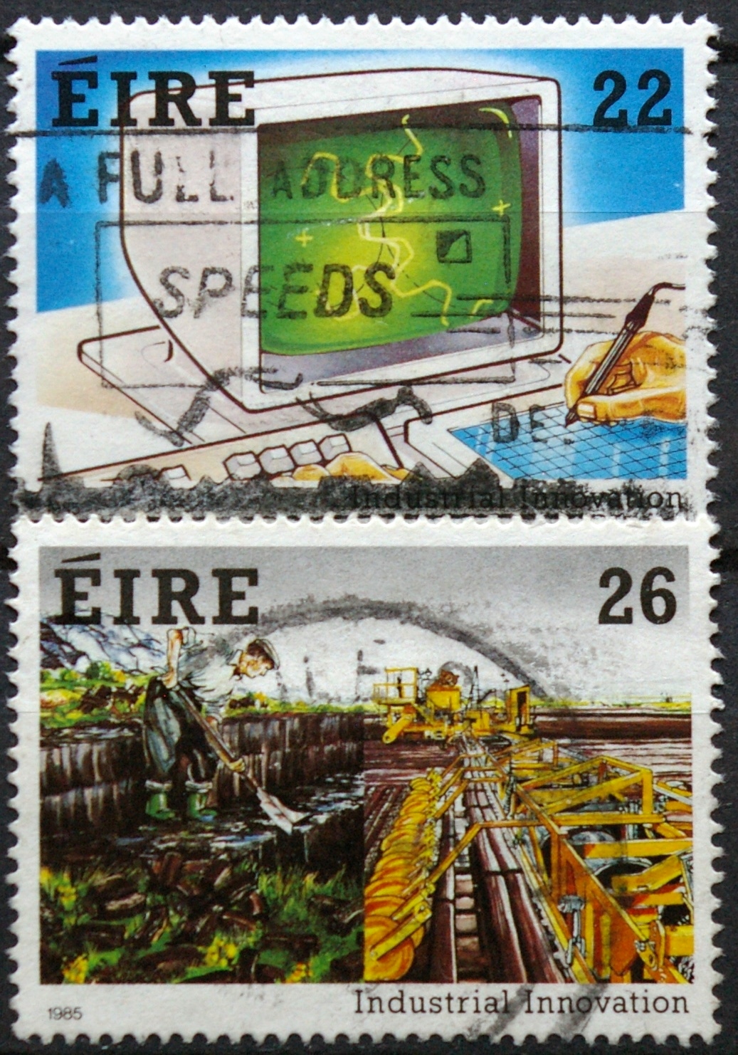 Airija, pilna serija, MiNr 577-578 Used (O)