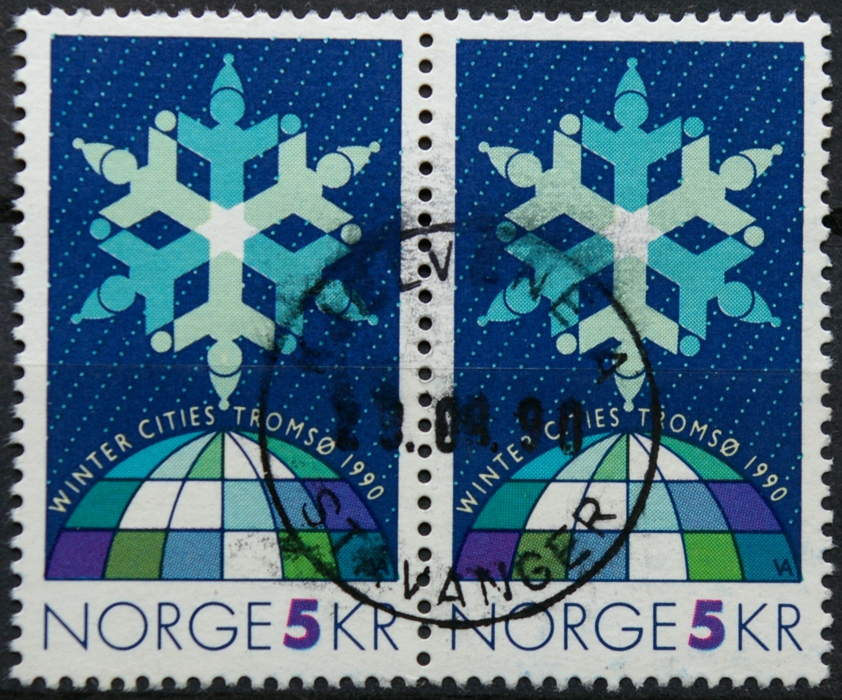 Norvegija, pora MiNr 1037 Used (O) G