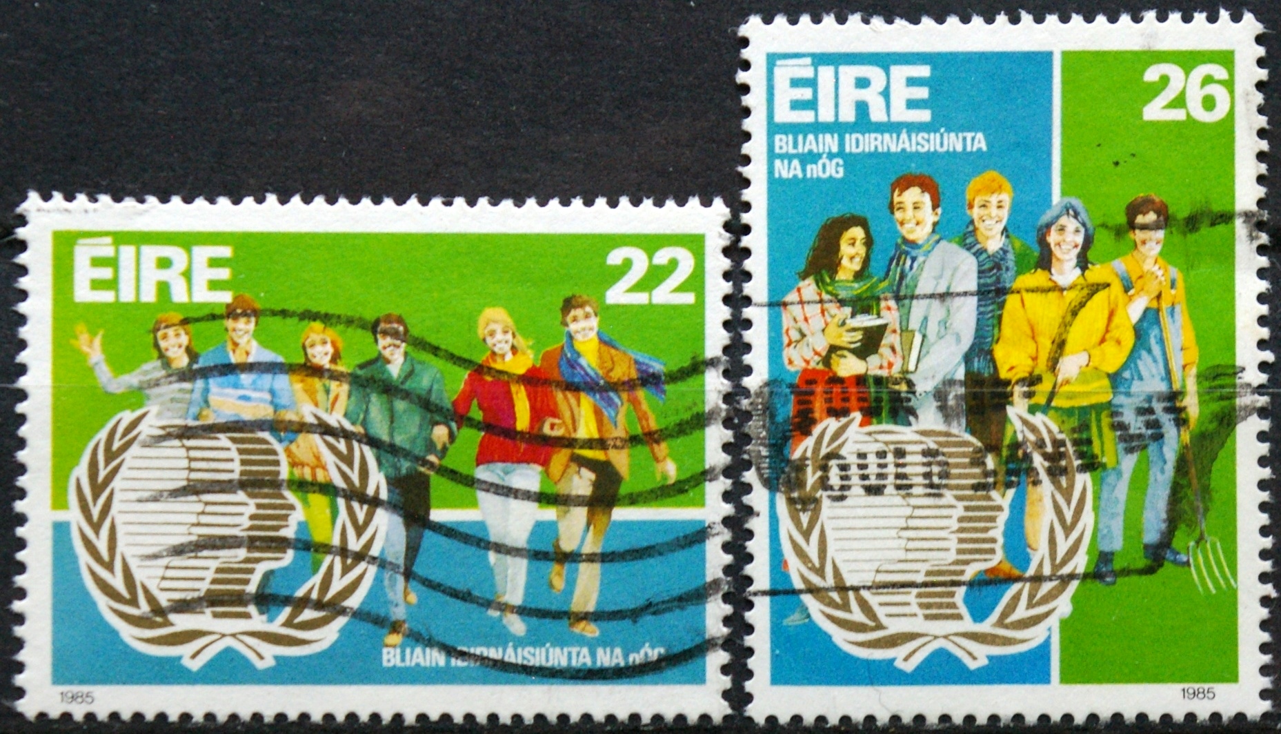 Airija, pilna serija, MiNr 575-576 Used (O)