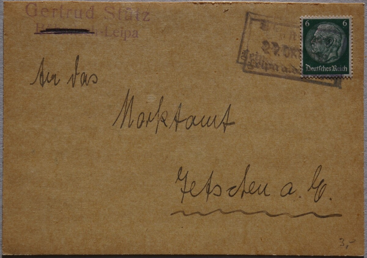 Vokietijos Reichas, 1938m atvirlaiškis