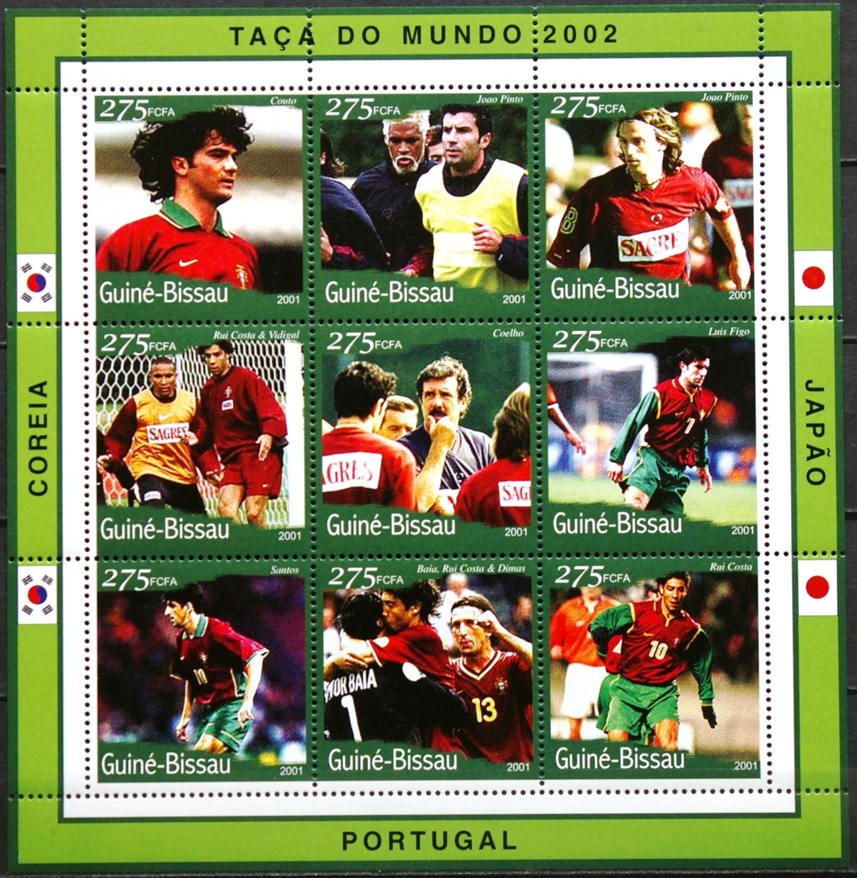 Gvinėja Bisau, pilna serija MiNr 1361 A - 1369 A MNH** V