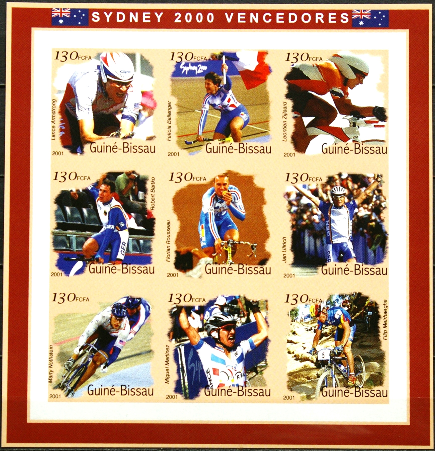 Gvinėja Bisau, pilna serija MiNr 1279 B - 1287 B MNH** V