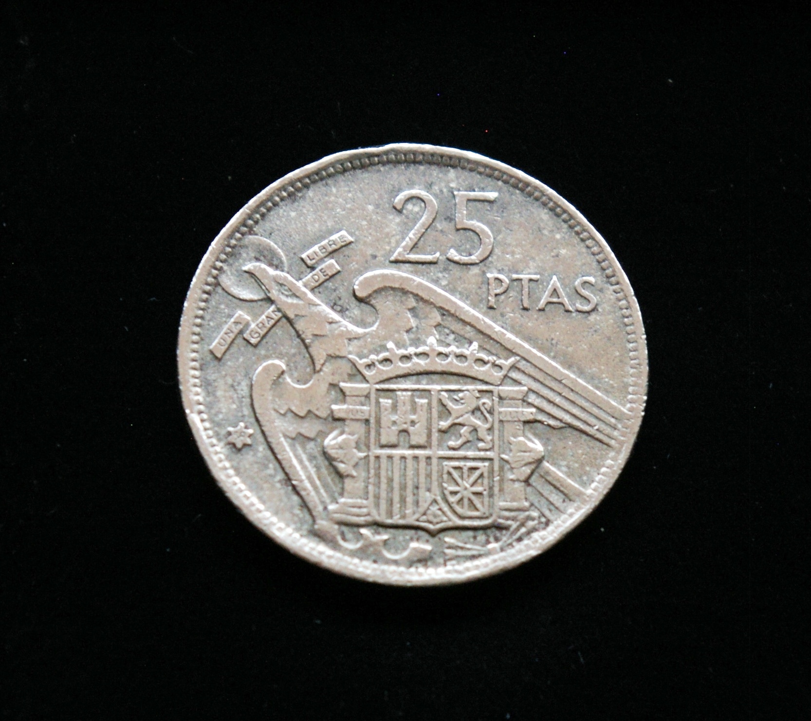 Ispanija, 25 pesetos 1957m *58