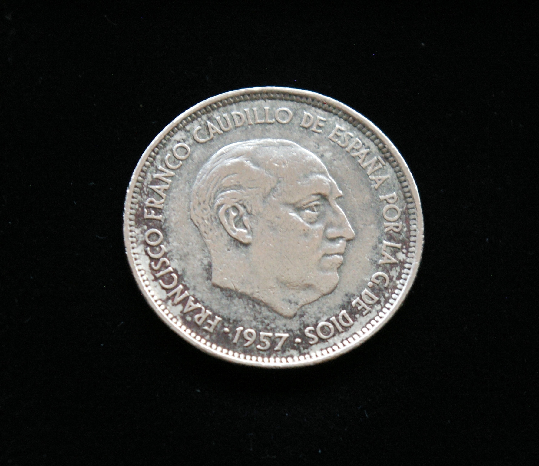 Ispanija, 25 pesetos 1957m *58