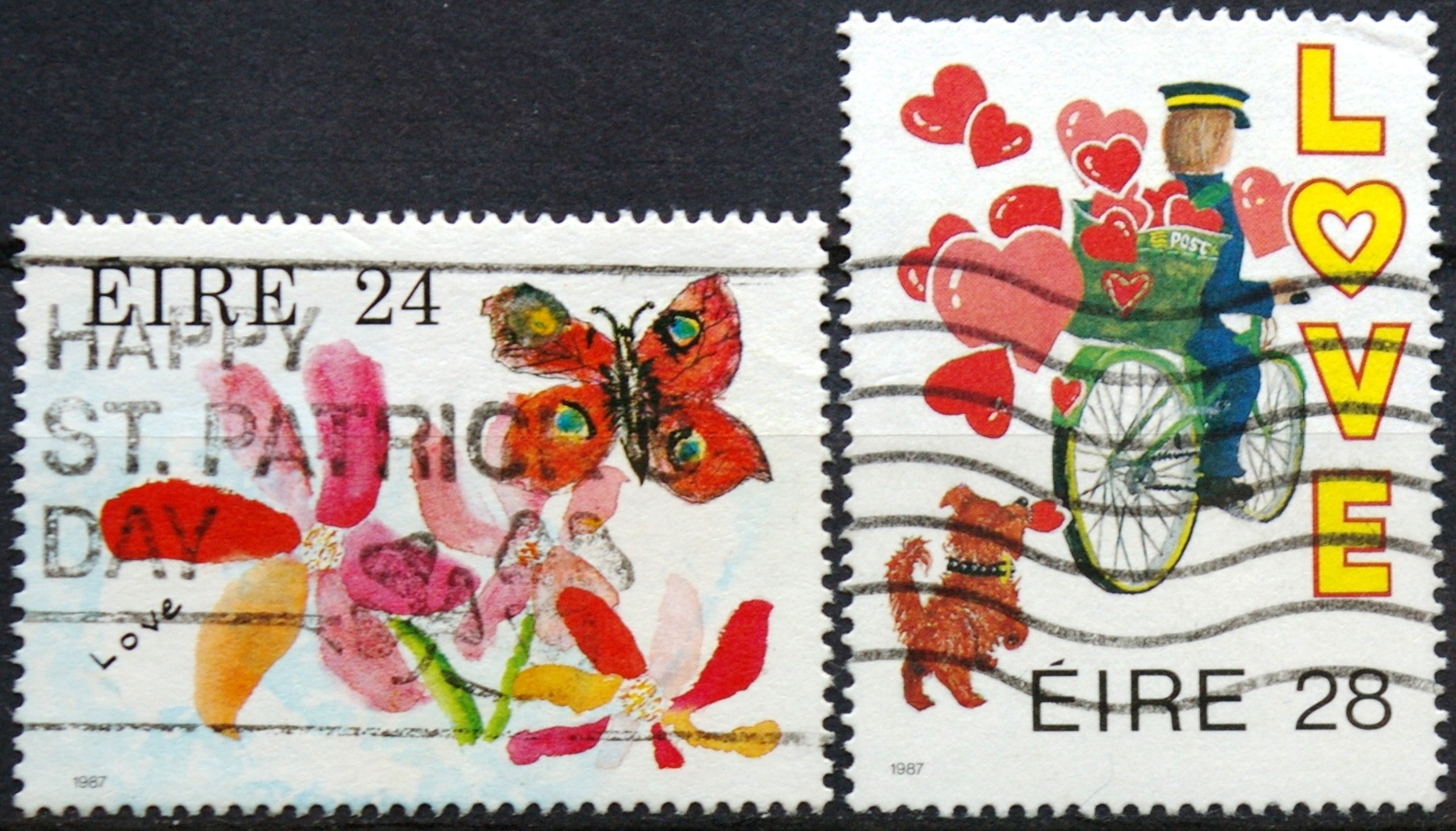 Airija, pilna serija, MiNr 613-614 Used (O)