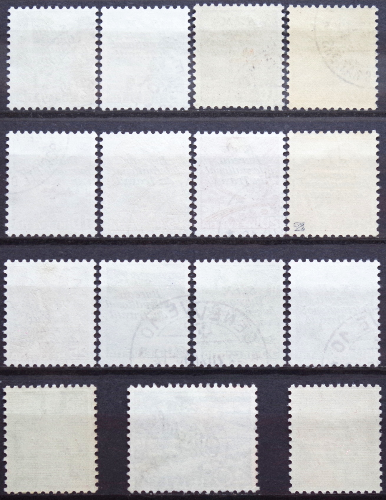 Šveicarija, perspausdinti ženklai ScNr O44, 3O10, 3O18, 3O22, 3O38-3O46, 3O60, 3O60A Used(O)