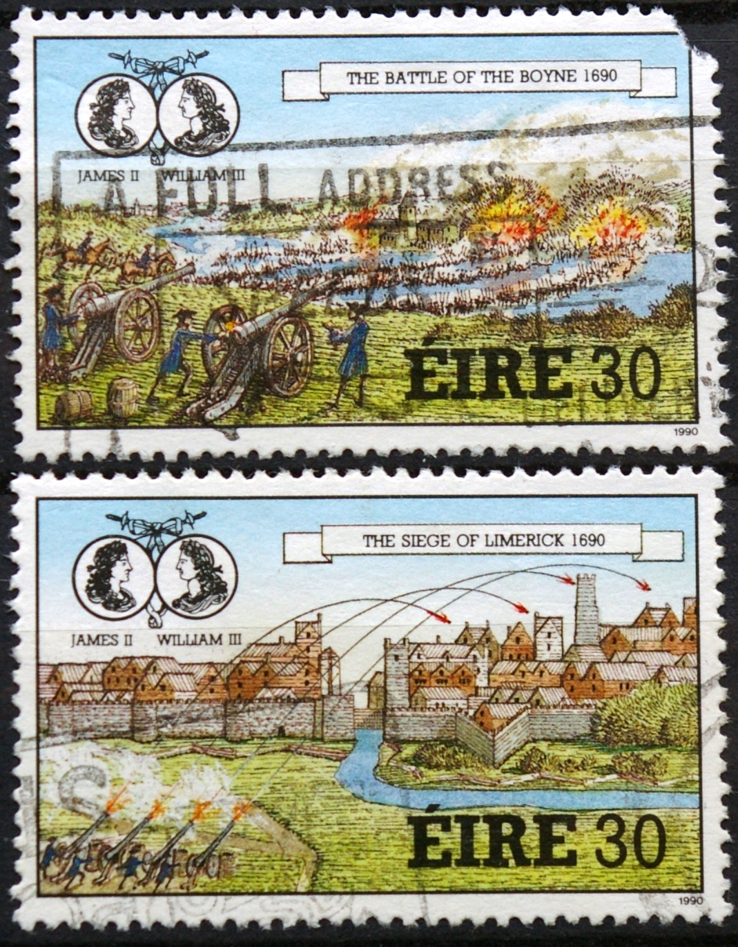 Airija, pilna serija, MiNr 714-715 Used (O)